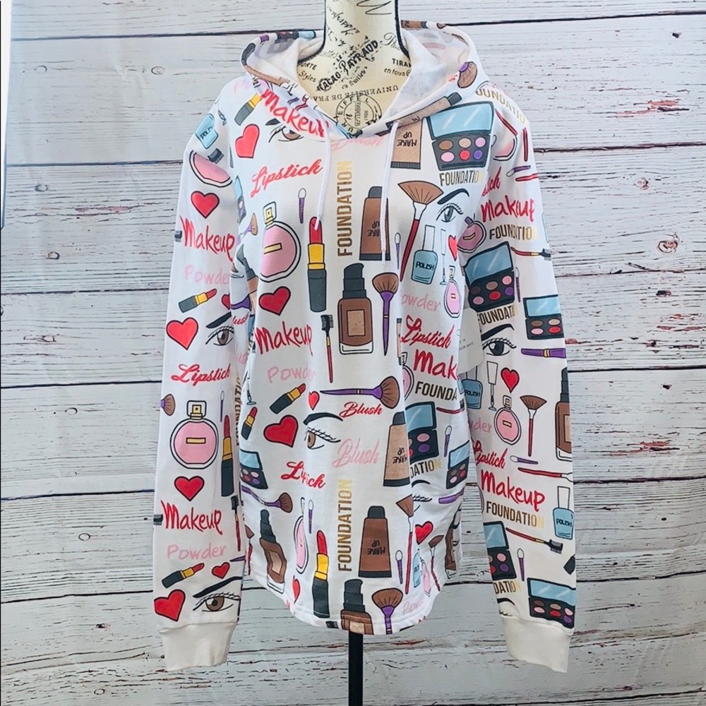 🌹🗯 MAKEUP HOODIE SWEATER